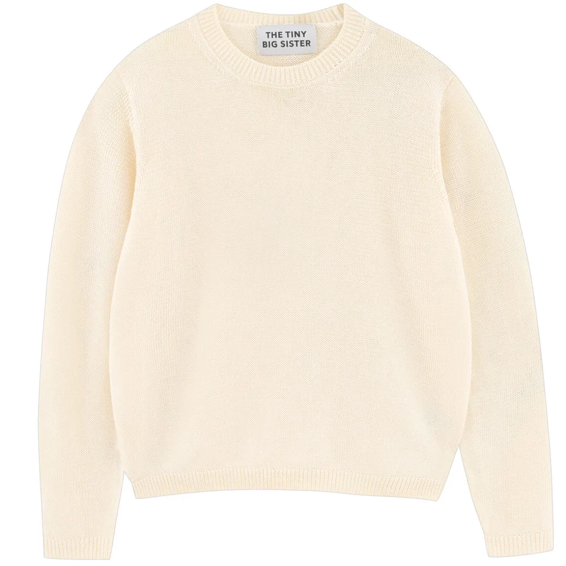 Chloe Shiny Sweater in Off White by The Tiny Big Sister - Last Ones In Stock - EUR 34-38 (UK 6-10)