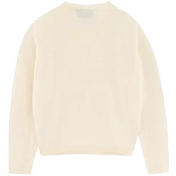 Chloe Shiny Sweater in Off White by The Tiny Big Sister - Last Ones In Stock - EUR 34-38 (UK 6-10)