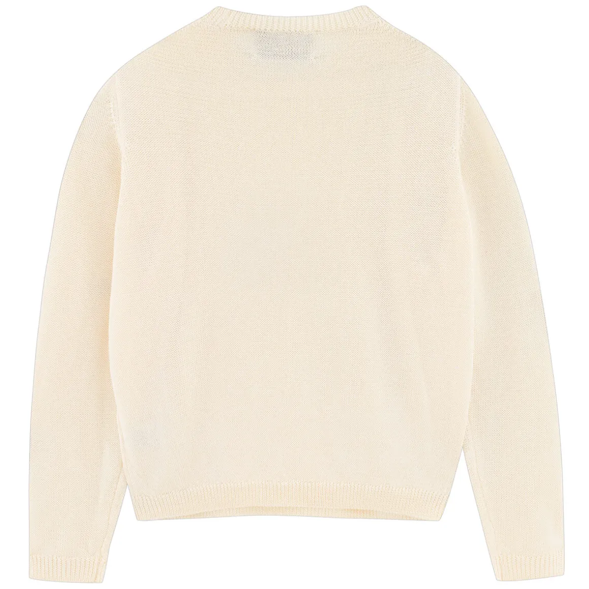 Chloe Shiny Sweater in Off White by The Tiny Big Sister - Last Ones In Stock - EUR 34-38 (UK 6-10)