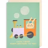 Choo, Choo! Happy Birthday To You Greetings Card by Ekaterina Trukan for Lagom Design
