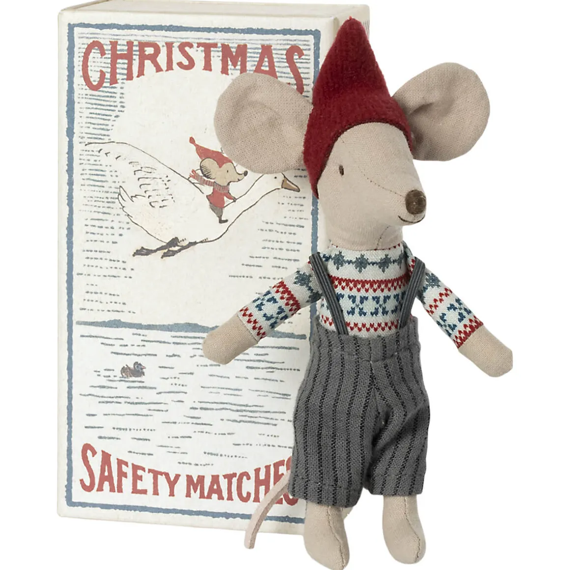 Christmas Big Brother Mouse in a Matchbox by Maileg