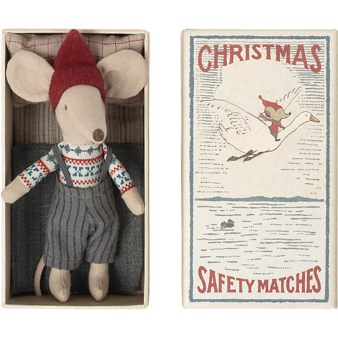 Christmas Big Brother Mouse in a Matchbox by Maileg
