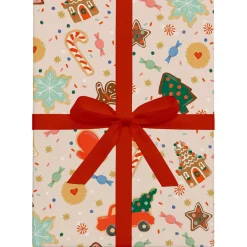 Christmas Cookies Christmas Gift Wrap (3 Sheets Pack) By Rifle Paper Co.