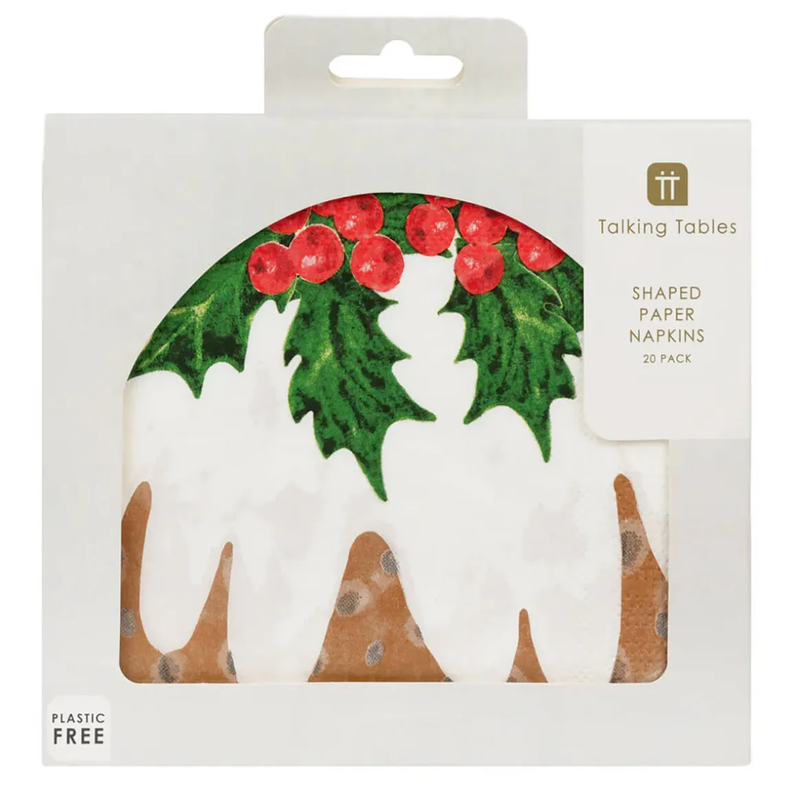 Christmas Pudding Paper Napkins by Talking Tables