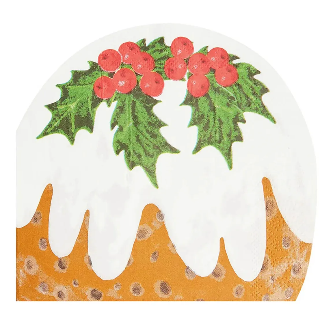 Christmas Pudding Paper Napkins by Talking Tables