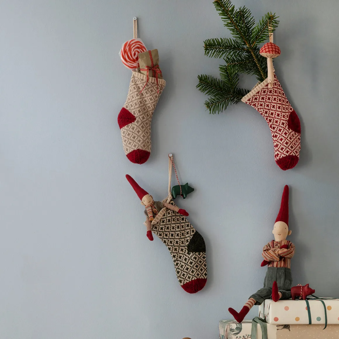 Christmas Stocking in Winter Green by Maileg