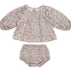 Cici Set in Mauve Ditsy by Quincy Mae