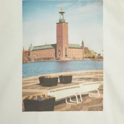 City Hall T Shirt in Off White by Mini Rodini