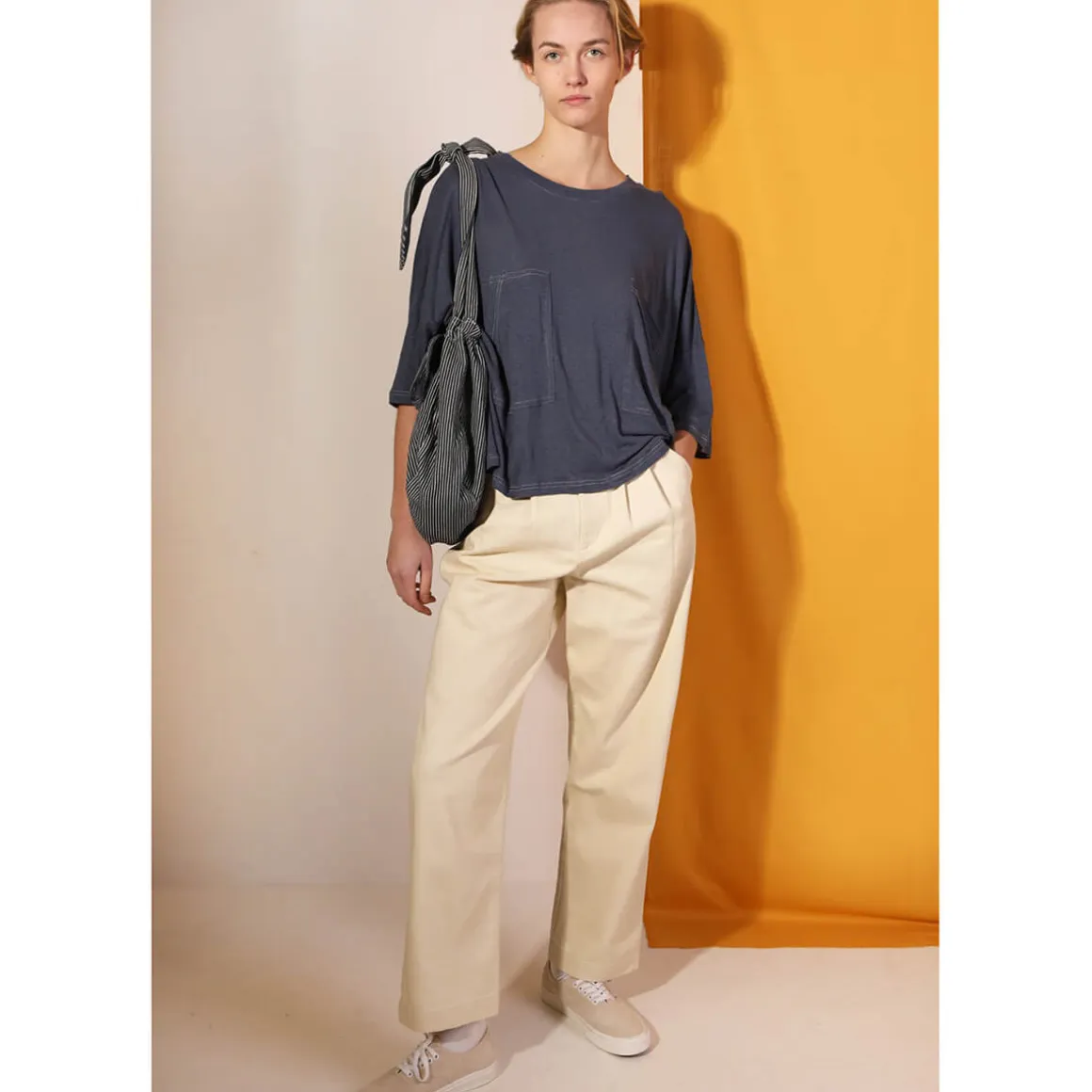 Classic Slacks in Ecru by L.F.Markey - Last One In Stock - UK 10