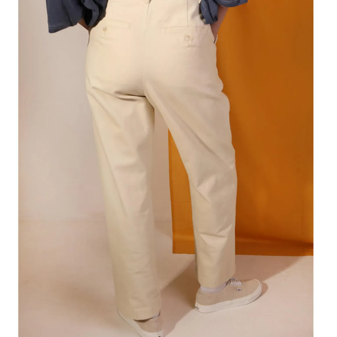 Classic Slacks in Ecru by L.F.Markey - Last One In Stock - UK 10
