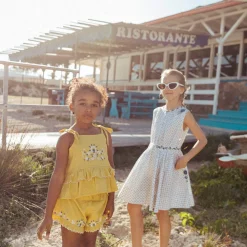 Claudette Dress in Tile Print by Lali