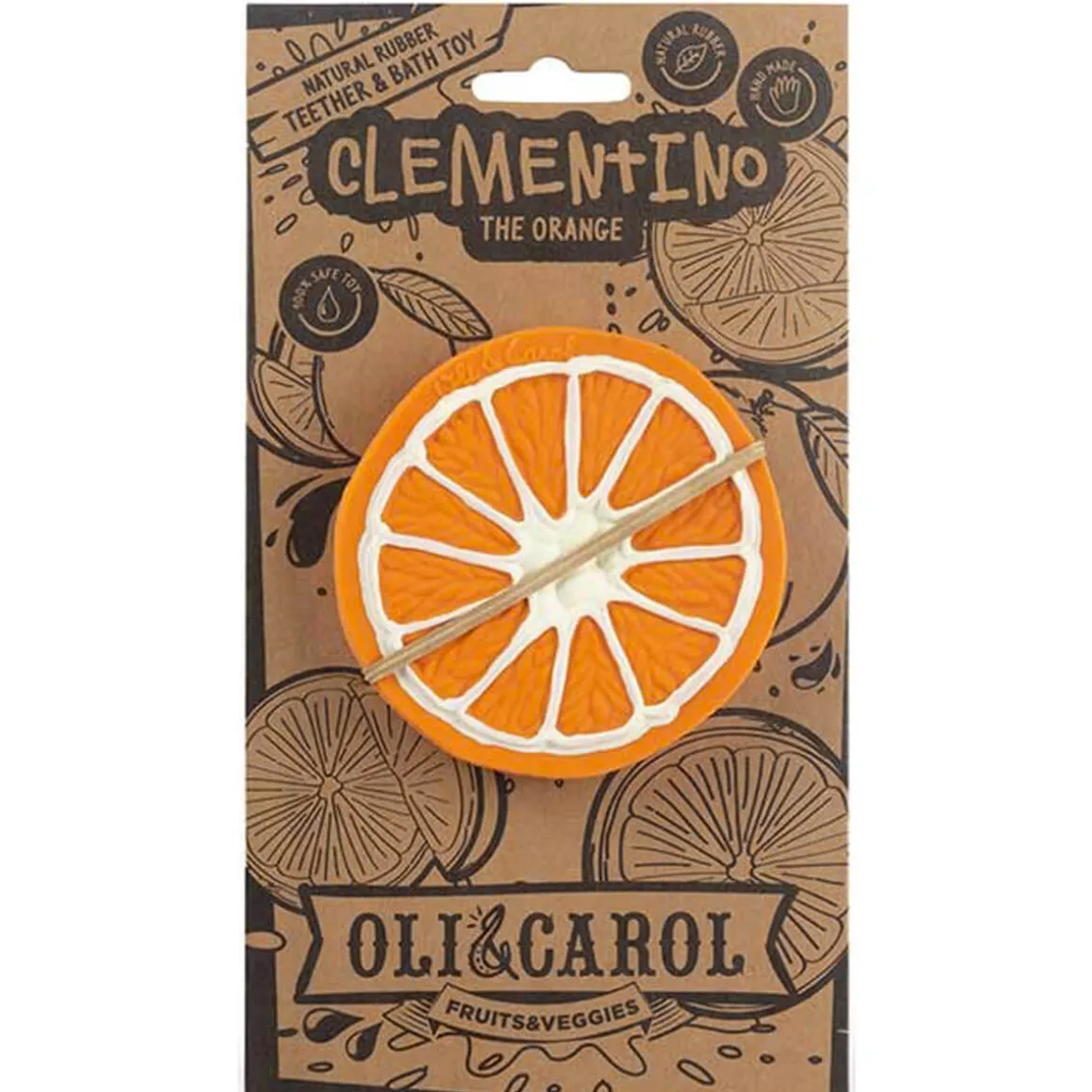 Clementino The Orange Teether by Oli & Carol