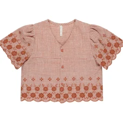 Cleo Top in Poppy Gingham by Rylee & Cru