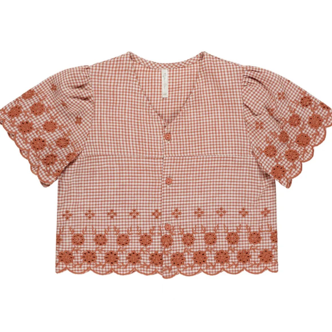 Cleo Top in Poppy Gingham by Rylee & Cru