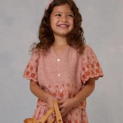Cleo Top in Poppy Gingham by Rylee & Cru