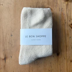 Cloud Adult Socks in Ecru by Le Bon Shoppe