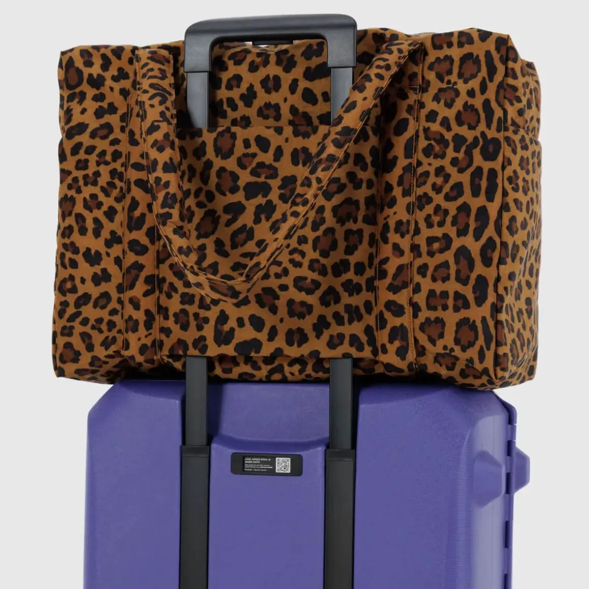 Cloud Carry-On Bag in Leopard by Baggu