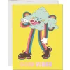 Cloud Dude Vibes Greetings Card by Red Cap Cards