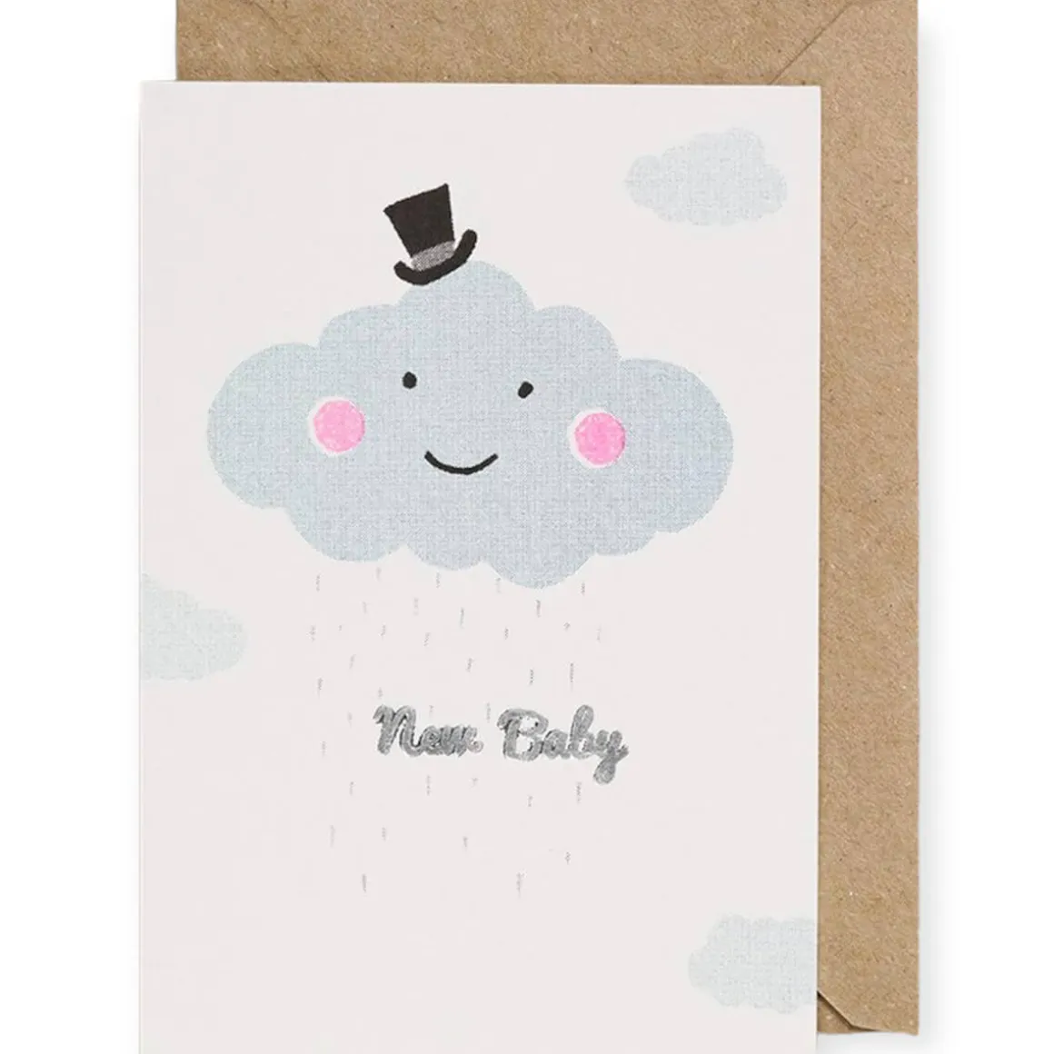 Cloud New Baby Greetings Card by Petra Boase