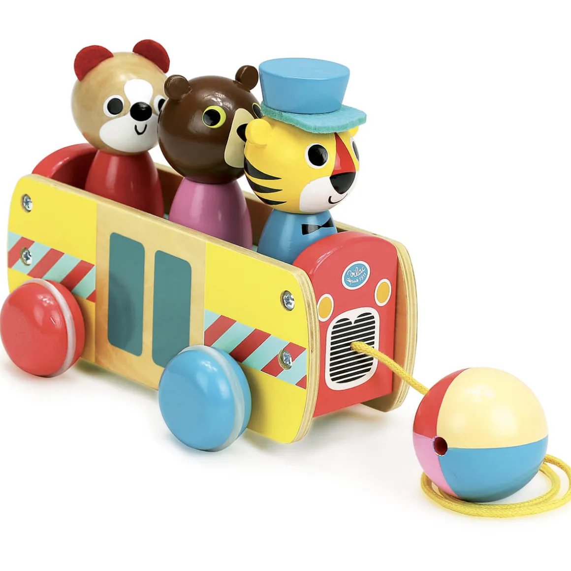 Coach Pull Toy by Vilac