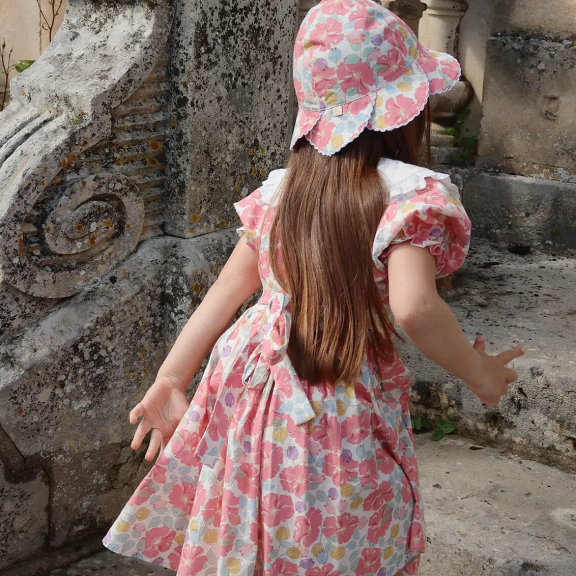 Coeur Collar Dress in Fleur Anglaise by Konges Slojd
