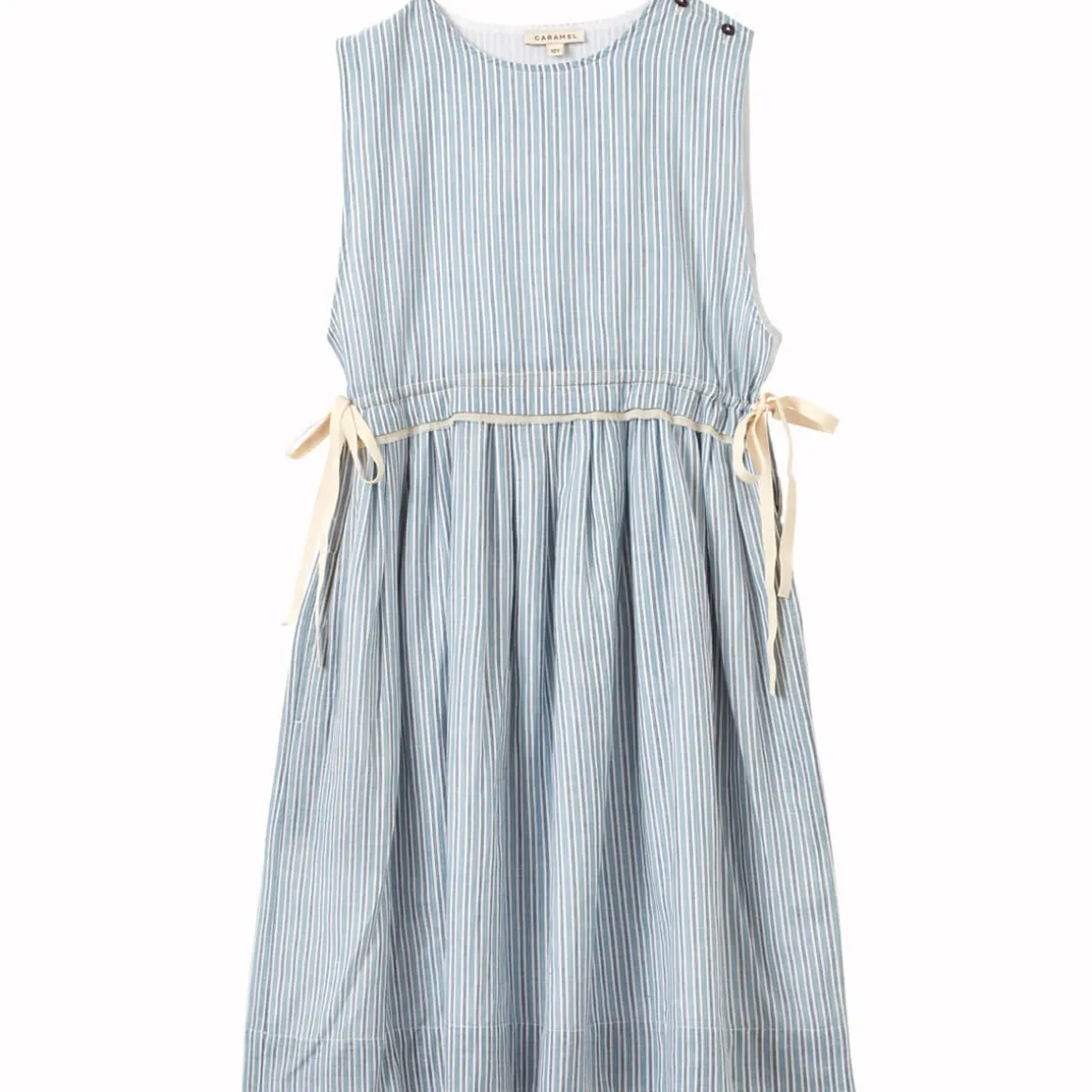 Colima Dress in Light Blue Stripe by Caramel