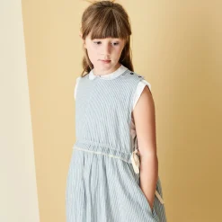 Colima Dress in Light Blue Stripe by Caramel