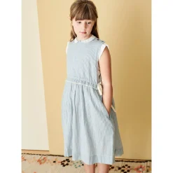 Colima Dress in Light Blue Stripe by Caramel