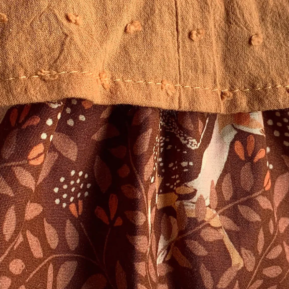 Coline Outfit (34cm Doll) in Deer Print / Brown Sugar by Minikane