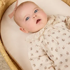 Collared Bubble Romper in Holly Berry by Quincy Mae - Last One In Stock - 2-3 Years