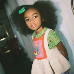 Collar Tee in Clover Tisbury Garden by Misha & Puff
