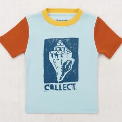Collect Ringer Tee in Sky by Misha & Puff - Last Ones In Stock - 2-6 Years