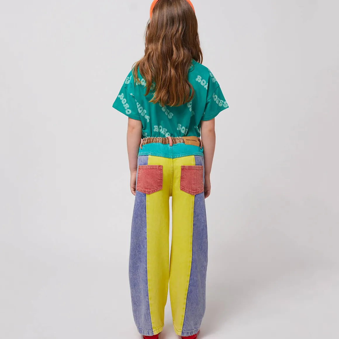 Colour Block Denim Pants by Bobo Choses