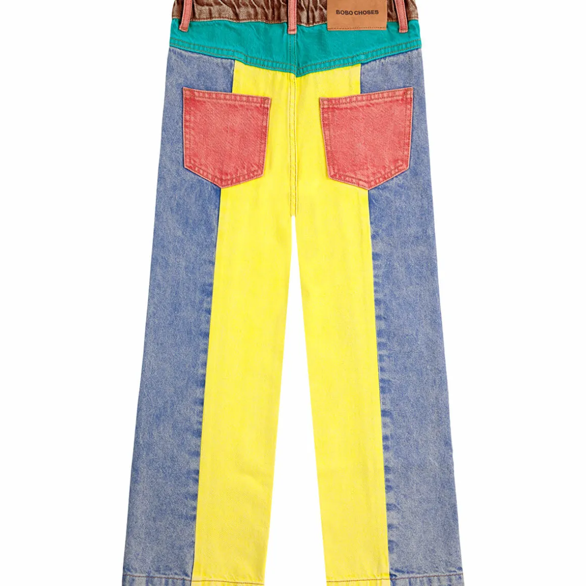 Colour Block Denim Pants by Bobo Choses
