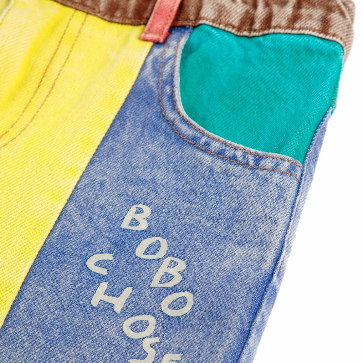 Colour Block Denim Pants by Bobo Choses
