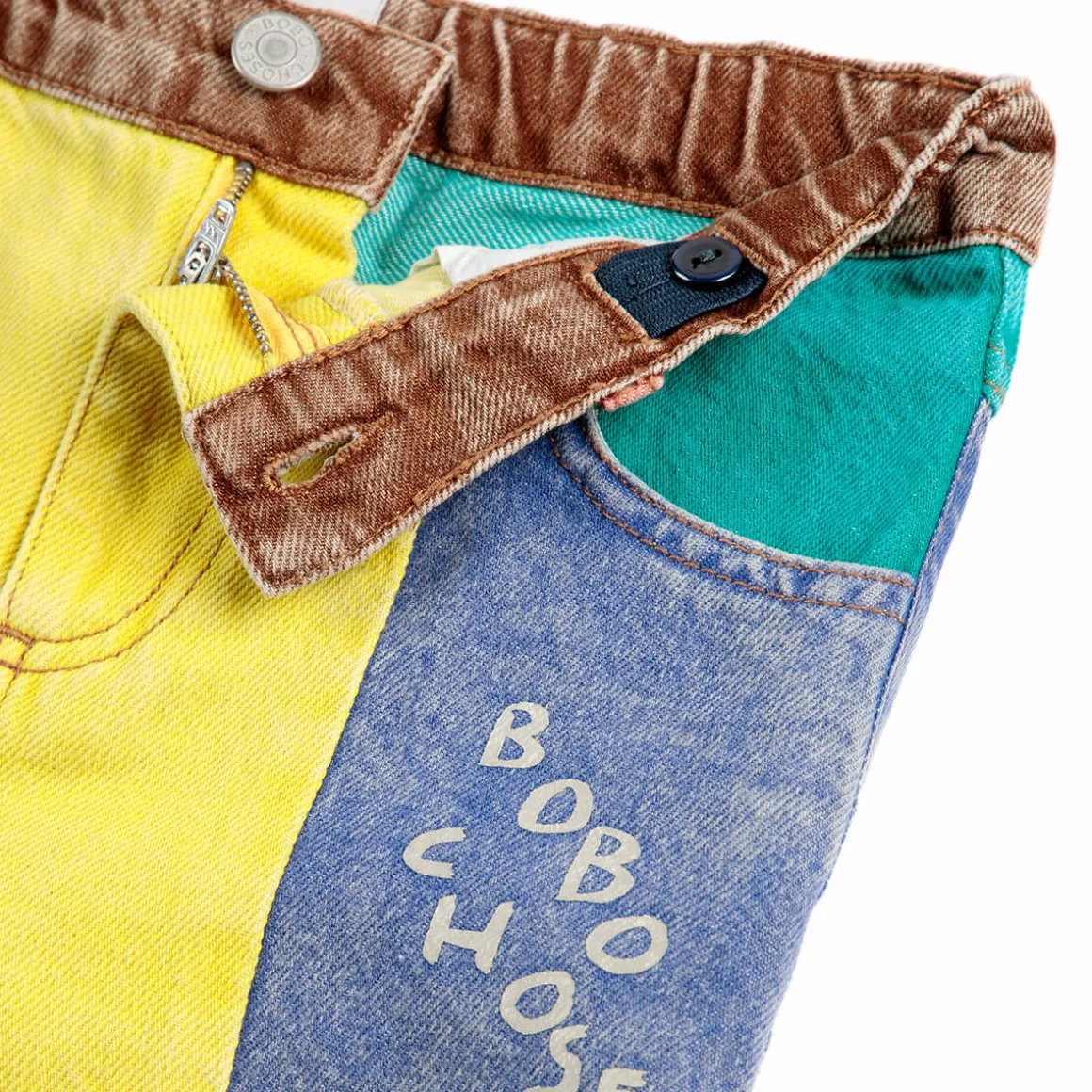 Colour Block Denim Pants by Bobo Choses