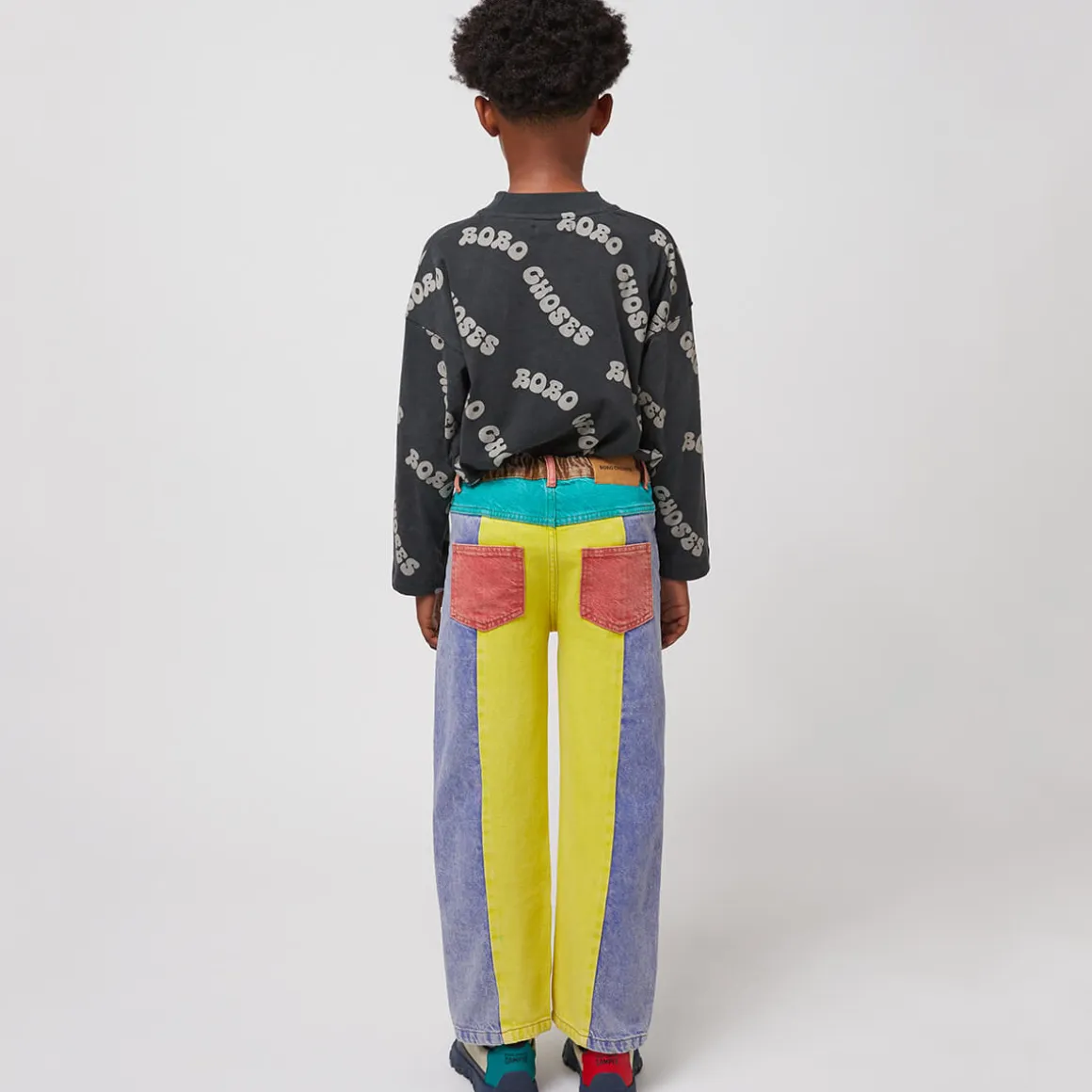 Colour Block Denim Pants by Bobo Choses
