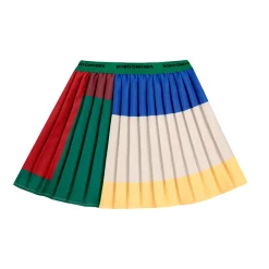 Colour Block Pleated Skirt by Bobo Choses