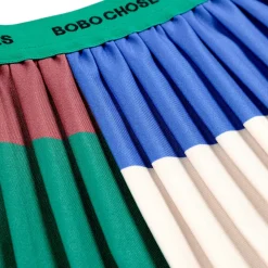 Colour Block Pleated Skirt by Bobo Choses