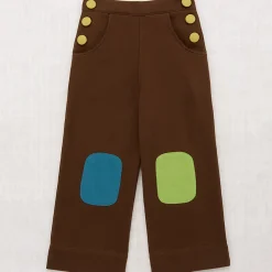 Colour Block Sailor Pant in Nut Brown by Misha & Puff