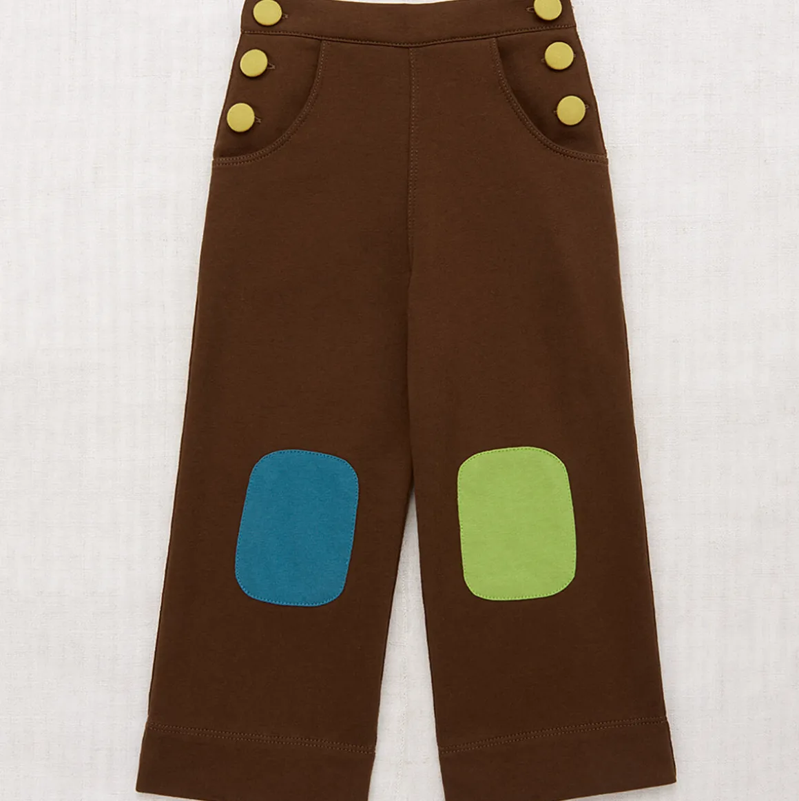 Colour Block Sailor Pant in Nut Brown by Misha & Puff