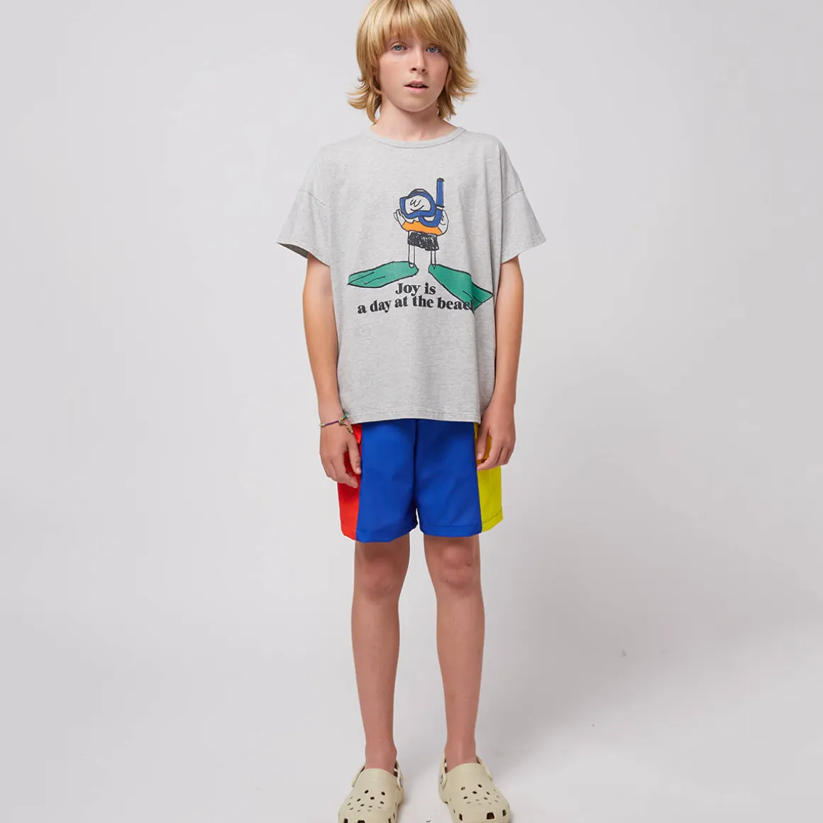 Colour Block Swim Boardshorts by Bobo Choses