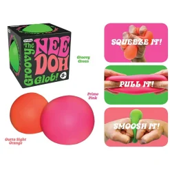 Coloured Glow in the Dark Needoh Squishy Toy by Schylling