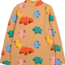 Colourful Bird Turtleneck T-Shirt by Jelly Mallow