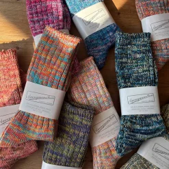 5 Colour Mix Crew Adult Socks in Charcoal Mix by Anonymous Ism