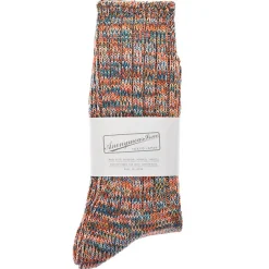 5 Colour Mix Crew Adult Socks in Light Brown Mix by Anonymous Ism