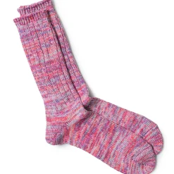 5 Colour Mix Crew Adult Socks in Red Mix by Anonymous Ism