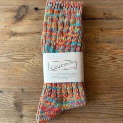 5 Colour Mix Crew Adult Socks in Orange Mix by Anonymous Ism