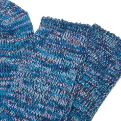 5 Colour Mix Crew Adult Socks in Navy / Pink Mix by Anonymous Ism