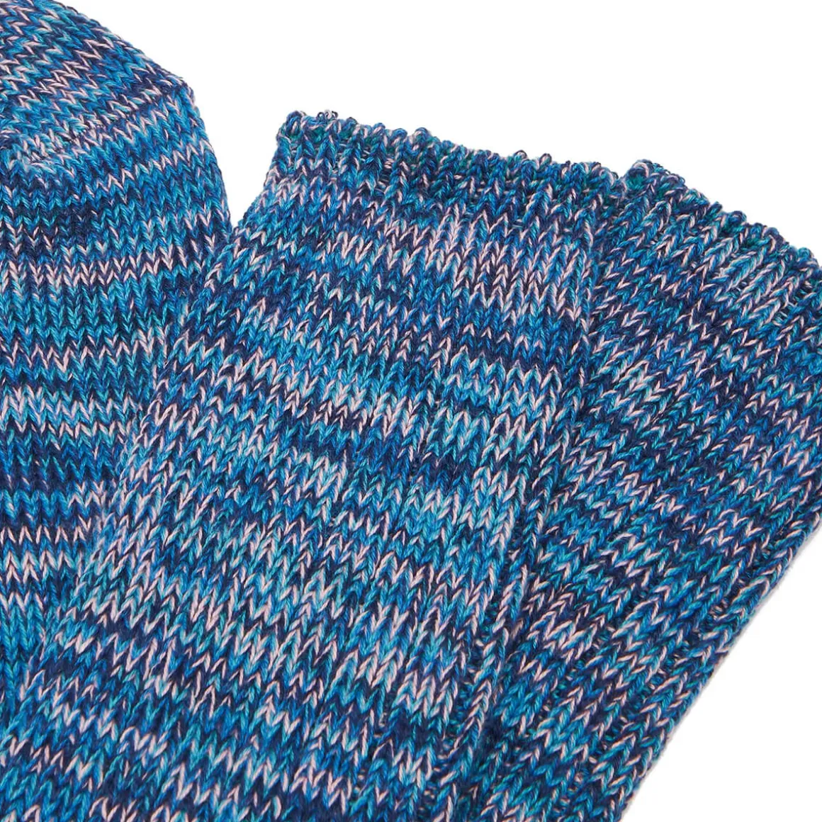 5 Colour Mix Crew Adult Socks in Navy / Pink Mix by Anonymous Ism